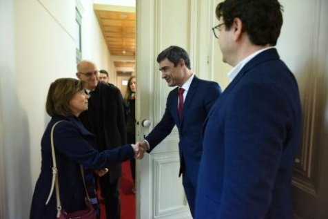 Catarina Martins foi recebida pelo Presidente da administração da EPAL, José Sardinha.